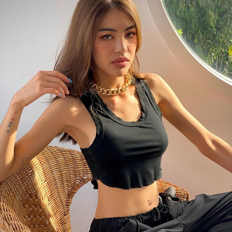 Áo lửng hai dây IELGY thời trang đơn giản cho nữ