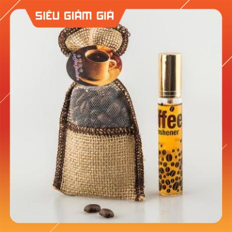Túi Cafe Khử Mùi Ô Tô, khử mùi tủ quần áo. Túi cafe treo xe ô tô tặng kèm tinh dầu.