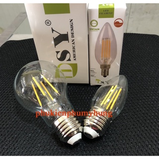 Bóng led edison -4W-đui E27- bóng trong ánh sáng vàng