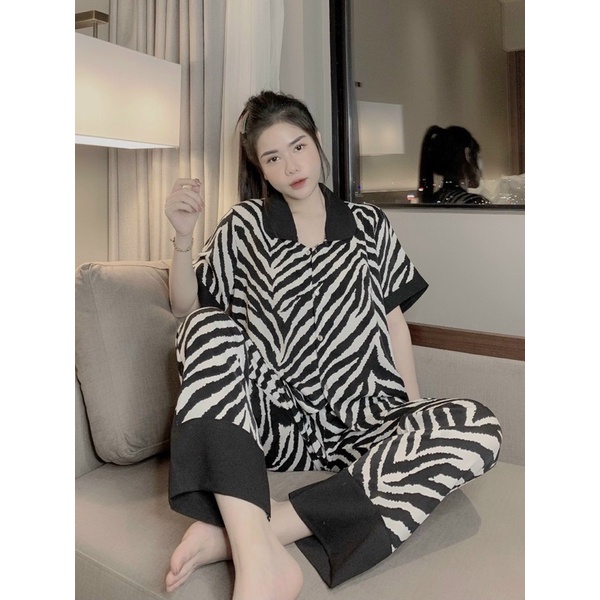 Đồ Bộ Pijama Nữ Lụa Mango Cao Cấp,Tay Ngắn Quần Dài,Chất Vải Mềm Mịn | BigBuy360 - bigbuy360.vn