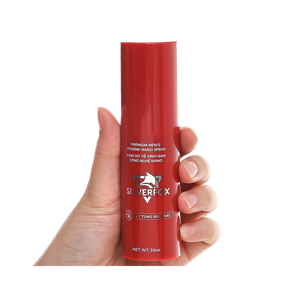 Dung Dịch Vệ Sinh Nam Giới Silver Fox Hương Thơm Nam Tính Khử Mùi Tốt Combo 2 Chai 30ml/chai