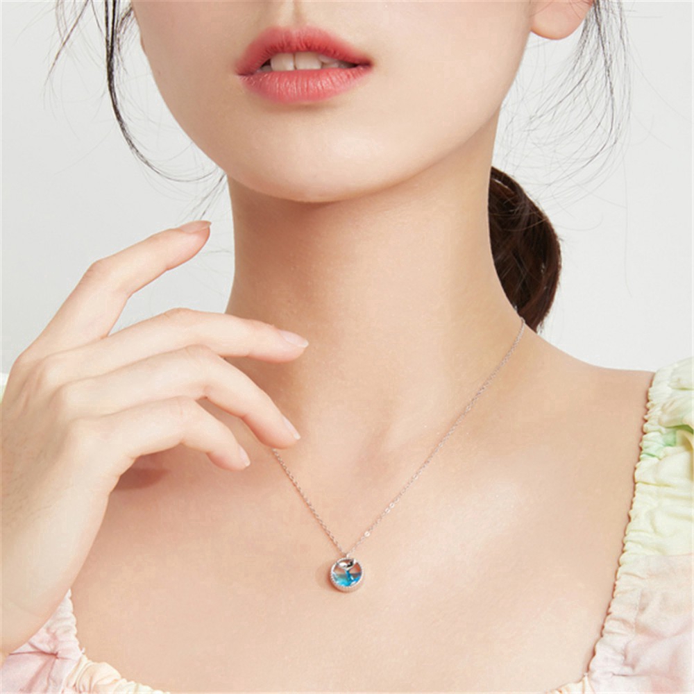 Dây chuyền nữ mạ bạc 925 phong cách thời trang đơn giản