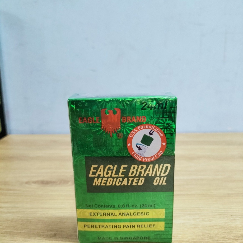 Dầu Gió Con Ó Eagle Brand Của Mỹ 24ml-(Made In Singapore Dành Riêng Cho Thị Trường Mỹ)