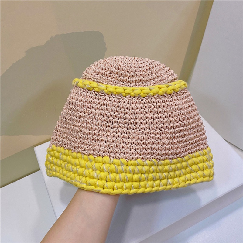 Nón Tai Bèo Đan Len Vành Rộng Màu Sắc Xinh Xắn Thời Trang Xuân Hè Cho Nữ