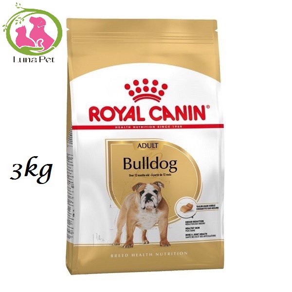 Thức ăn cho chó bulldog trưởng thành 3kg - ROYAL CANIN BULLDOG ADULT 3kg