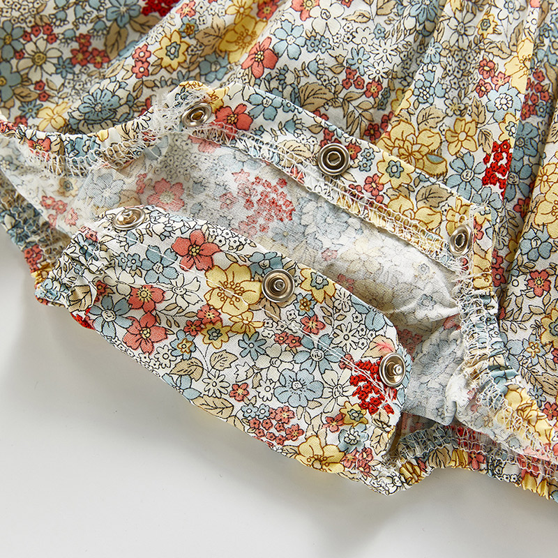 Áo Liền Quần Phối Ren Cho Bé