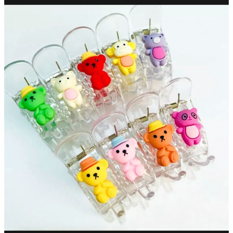 Sỉ lố 12 kẹp càng cua gắn icon hoạt hình mix