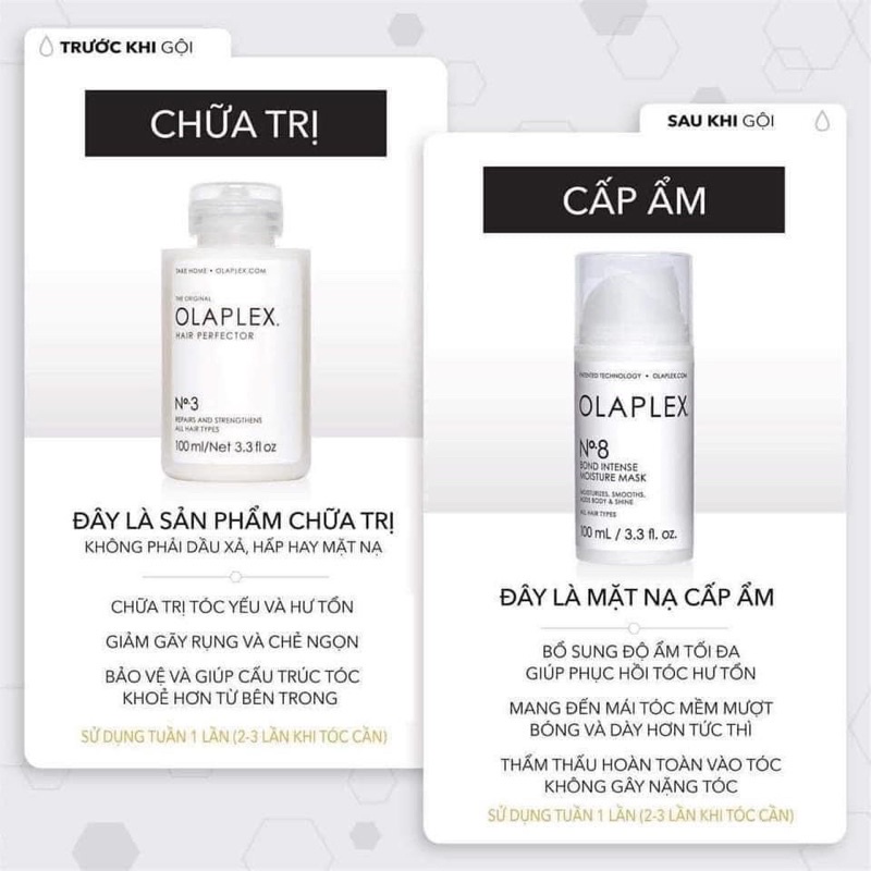 Set phục hồi tóc Olaplex mini 30ml