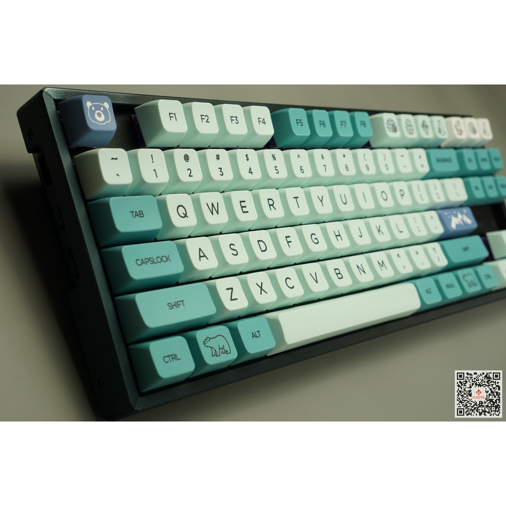 Keycap ICEBERG profile MDA nhựa PBT in Dyesub 146 nút cho bàn phím cơ (Filco, Leopold, IKBC, Edra, keychron)