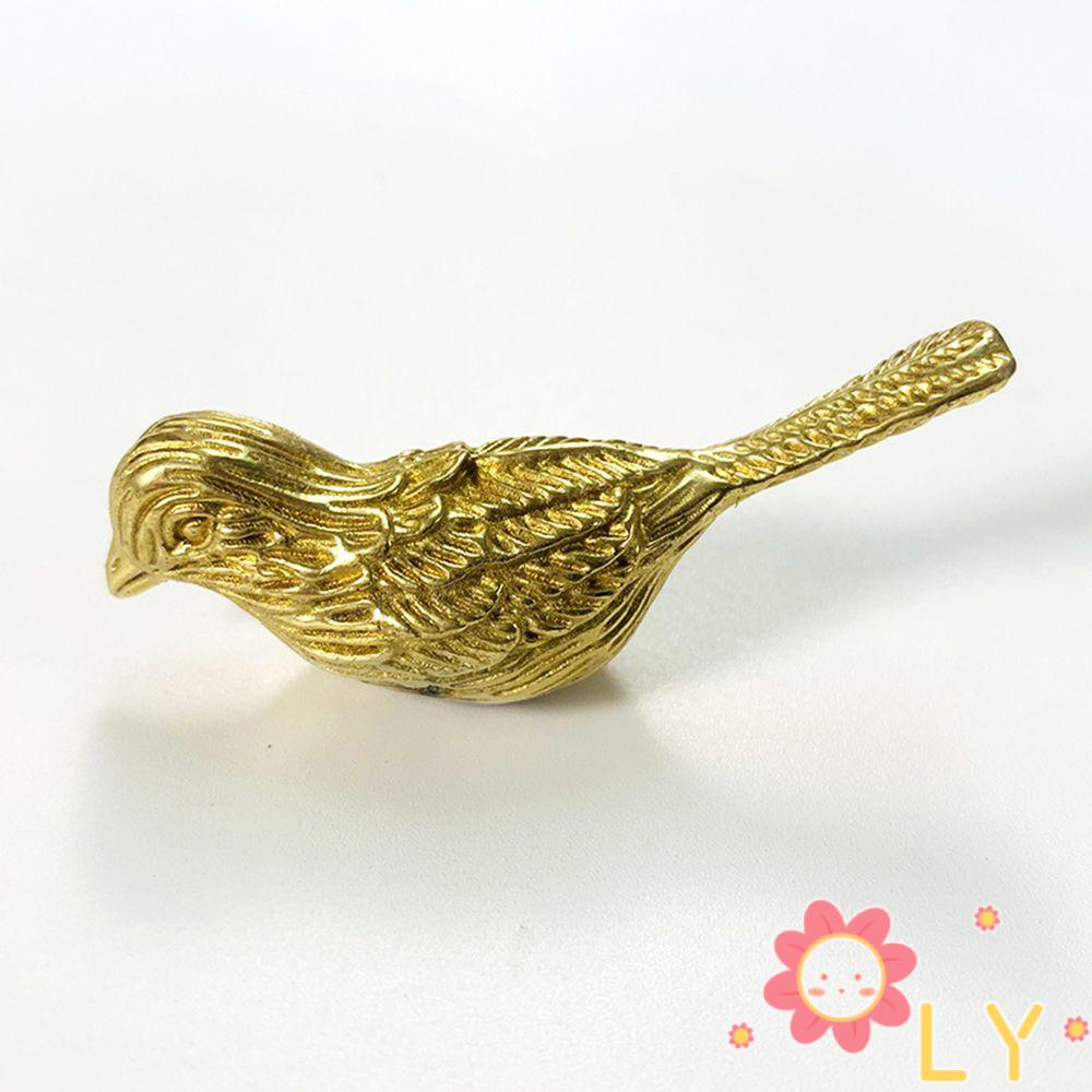 Tay Nắm Cửa Tủ Bằng Đồng Thau Cứng Hình Chim
