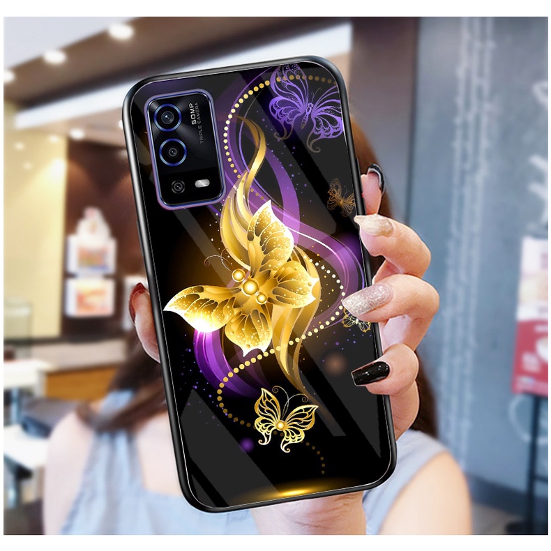 Ốp Lưng OPPO A55 Ốp kính bóng cao cấp mới nhất