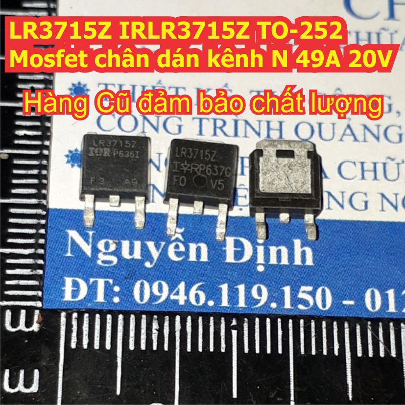 10 con LR3715Z IRLR3715Z TO-252 Mosfet chân dán kênh N 49A 20V kde8349