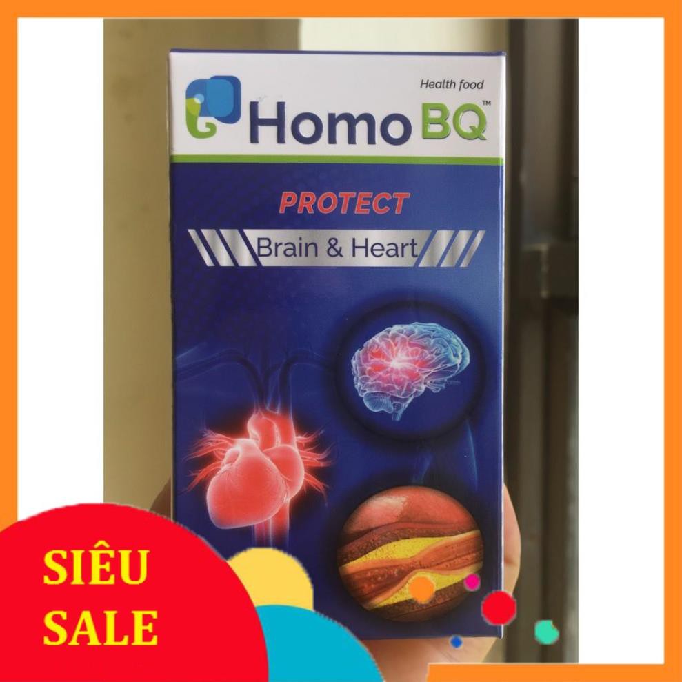 Homo BQ giúp tăng tạo máu, ngăn xơ vữa động mạch, phòng hẹp và tắc mạch, chống gốc tự do, điều hòa huyết áp ( Hộp 60v)