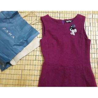 Váy dạ lông cừu white ant size s