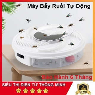 Máy Bẫy Bắt Ruồi Tự Động, Không Tiếng Ồn - Dụng Cụ Bắt Ruồi Muỗi Cắm Điện 220V - Tự Động
