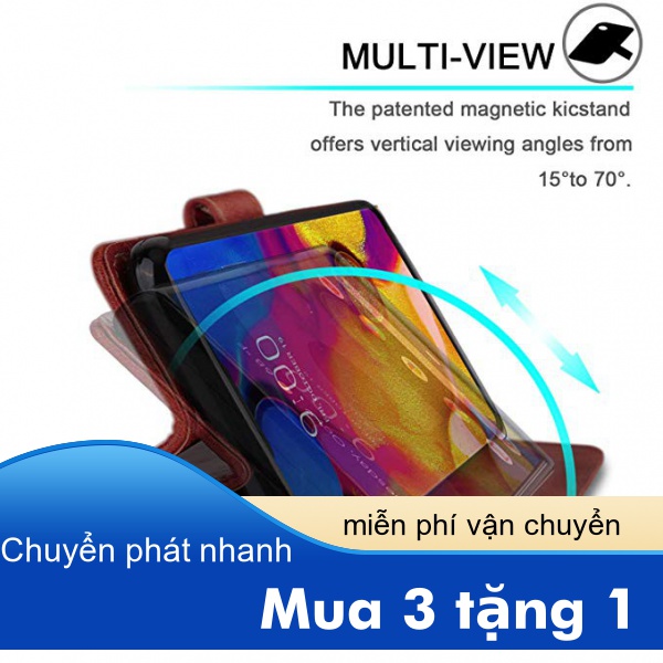 Ốp điện thoại dáng gập bằng da cho Samsung Galaxy A10 A30 A50 A51 A60 A70 A71 A80 A81 A90 A30s 5G | BigBuy360 - bigbuy360.vn