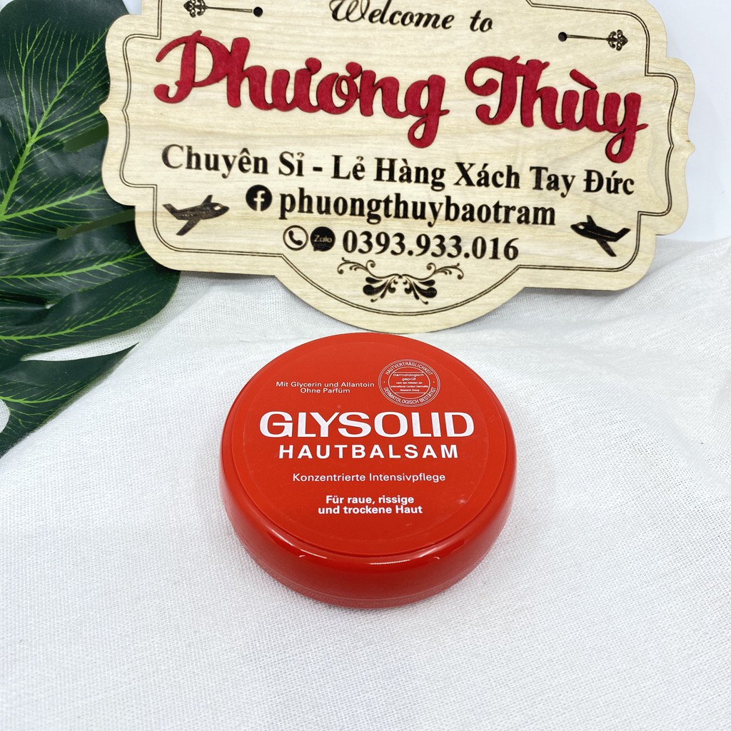 Kem dưỡng da Glysolid Hautbalsam Đức chống da khô nứt nẻ, tróc vảy và trị nứt gót chân, 100ml- phương thùy germany