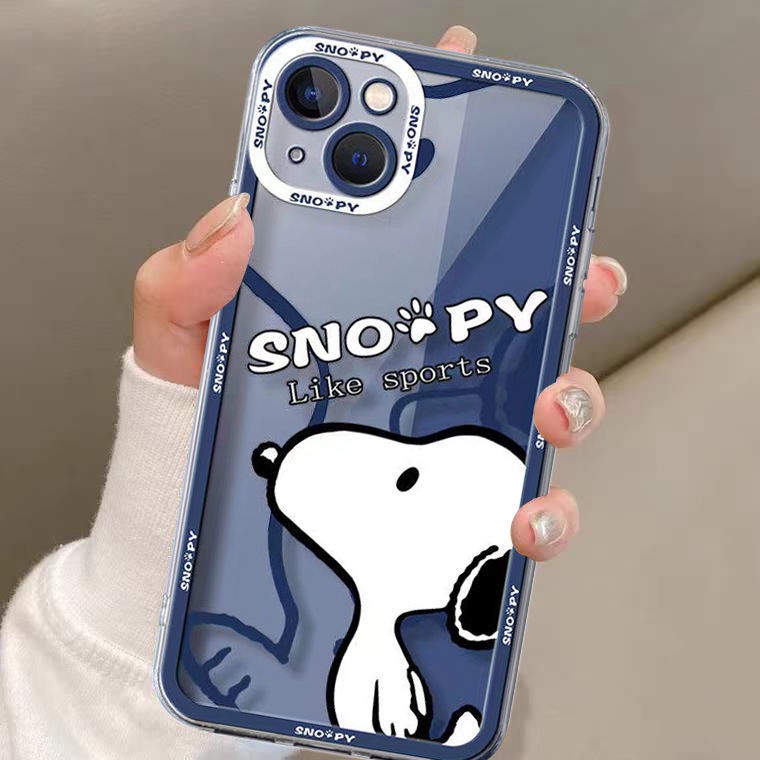 Ốp Điện Thoại TPU Silicon Mềm Trong Suốt Chống Sốc In Hình Chú Cún Dễ Thương Cho IPhone 14 Pro Max 11 13 12 XS XR X 8 7 6S Plus