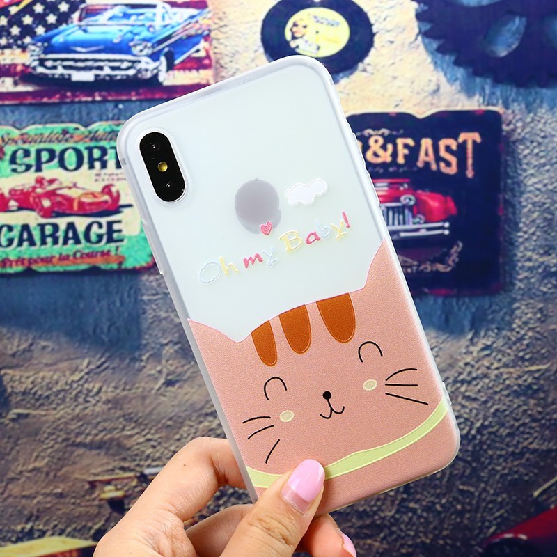 Ốp lưng iphone Mèo cute ip 6 6s plus 6s plus 7 plus 8 8 plus x xs xr xs max 11 pro max 12 13promax (a40)