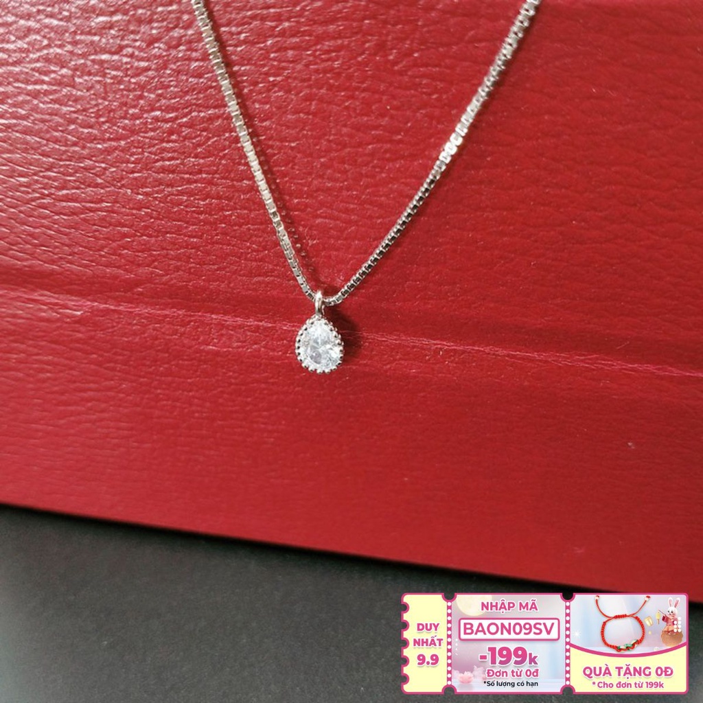 Lắc Chân Bạc Nữ, Bạc S925 Cao Cấp Đính Đá Giọt Nước LC1769 - Bảo Ngọc Jewelry