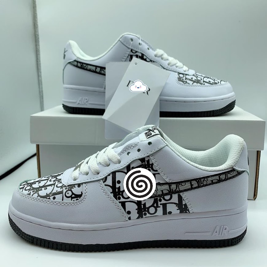 Giày thể thao AF1 đế xám đế đen hàng SC nam nữ cực chất - Sneaker Air Force 1 nam nữ hot trend hàng FullBox