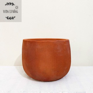 [ Size Lớn ] Chậu Đất Nung, Chậu Nối Hỏa Biến Size 21cm ( nhiều họa tiết)