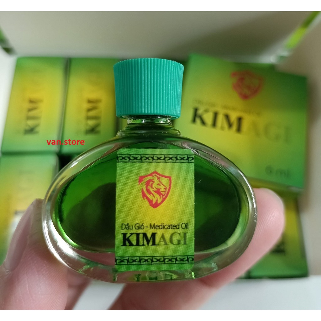 Dầu Gió Kim AGI [1 Hộp 1 chai 6ml] - Dùng Xoa Bóp, Thoa Vết Côn Trùng Cắn, Giữ Ấm Cơ Thể, Xông Hơi Giải Cảm...