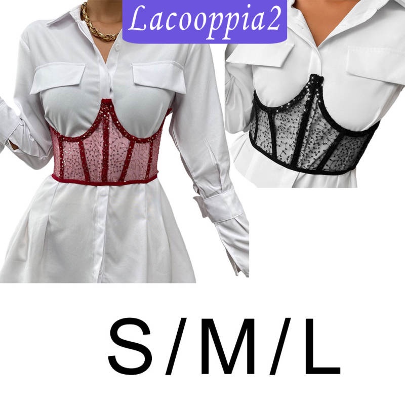 Women Corset Belt Waist Shaper Slimming Girdle Shapewear Decor Decoration Black