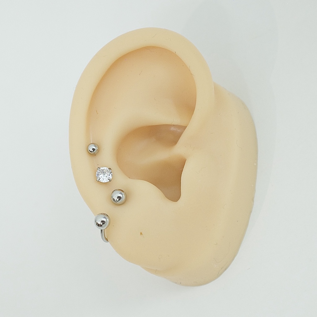 [COMBO] Tiết Kiệm 10-15K Set Khuyên Tai Nam Titan Unisex Không Đen Không Ngứa Không Gỉ Sét Không Dị Ứng julies box