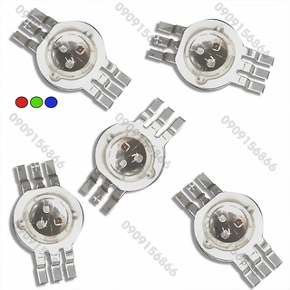 Led luxeon hạt 3W, 3 chân ( đổi màu) rgb, đế đồng