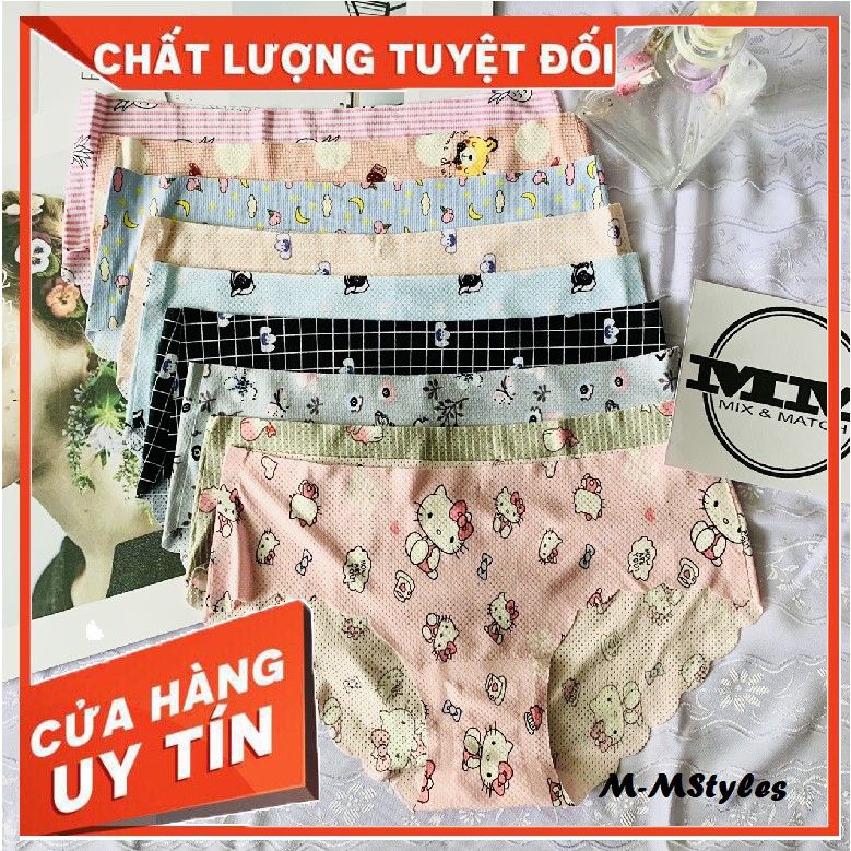 Thông Hơi Không Đường May Cắt Gợn Sóng Quanh Mông - Quần Lót Nữ Su