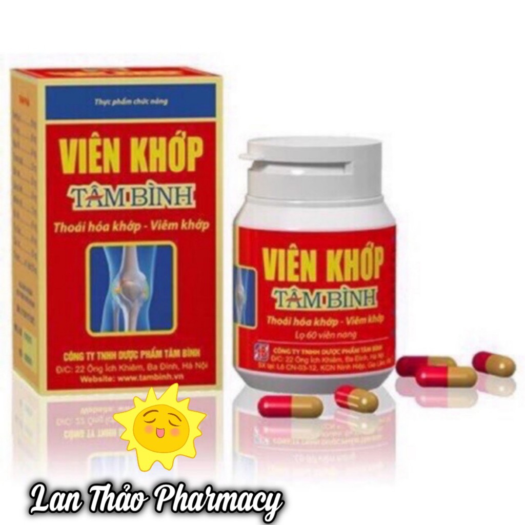 Viên khớp Tâm Bình lọ 60 viên hỗ trợ thoái hóa khớp hiệu quả