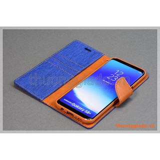Bao da thời trang Samsung Galaxy S8+/ G955 (Hiệu GOOSPERY, CANVAS DIARY)