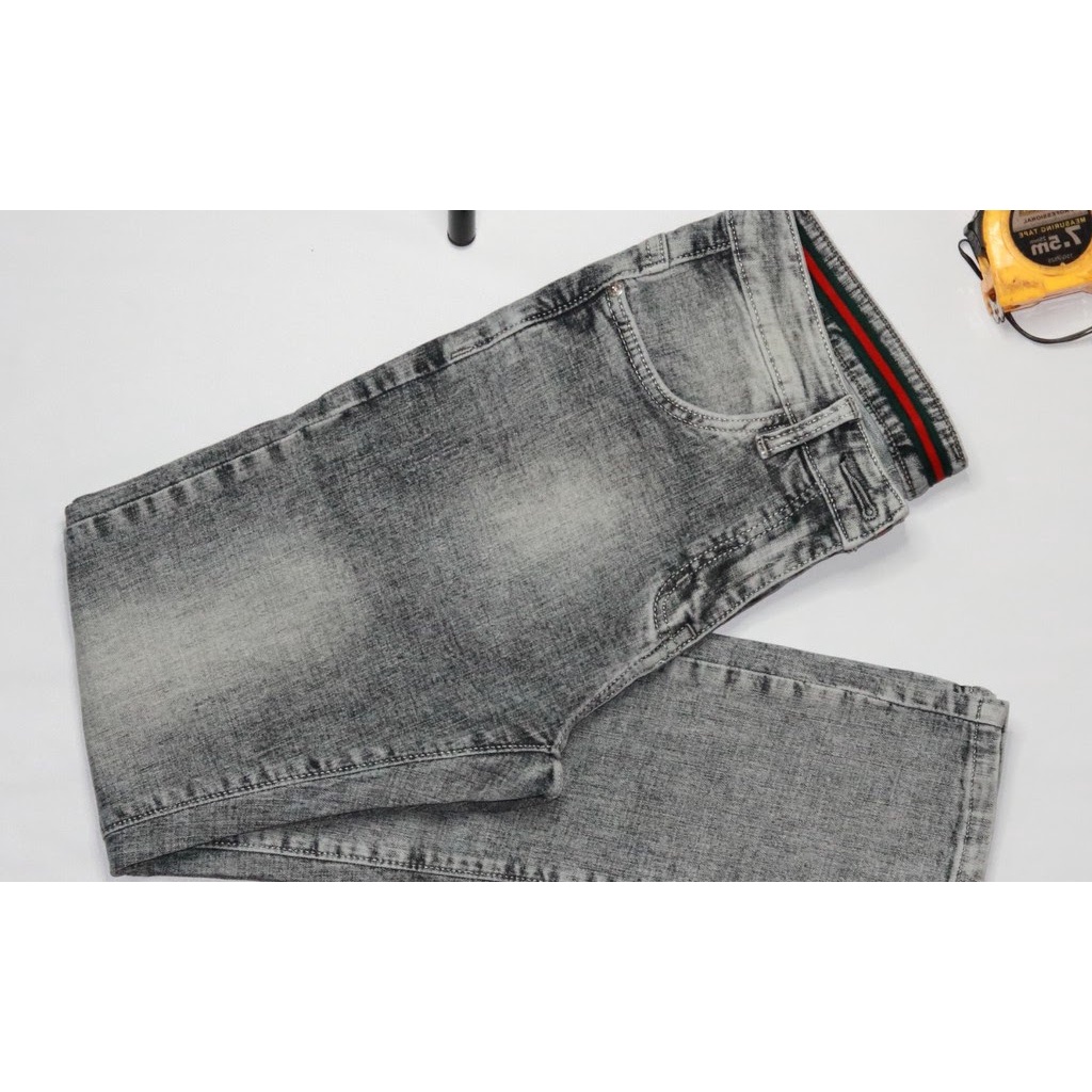 Quần jean nam xám đậm ✅ Quần jean nam màu xám form slimfit SUMYF