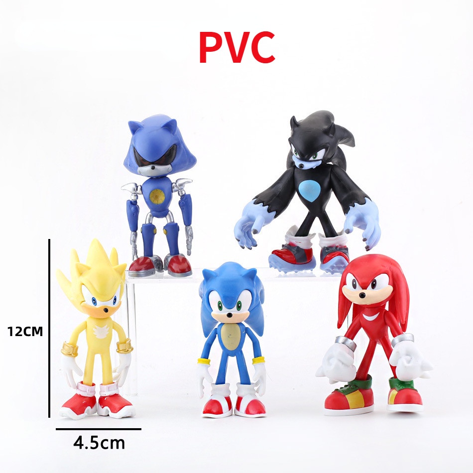 Mô Hình Nhân Vật Sonic the Hedgehog 12cm Bằng PVC Trang Trí Bánh Kem Quà sinh nhật