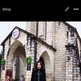 Áo dạ 2 khuy mũ lông