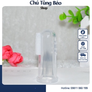 [1 Đôi] Dụng Cụ Đánh Răng, Đánh Tưa Lưỡi Cho Bé Tiện Lợi