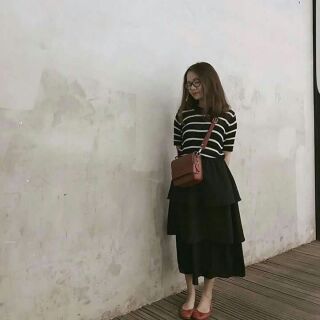 Chân váy tầng