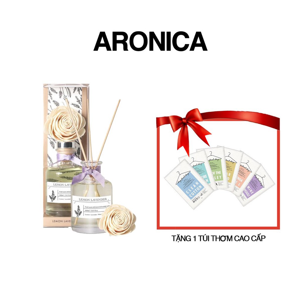 Tinh Dầu Aronica khuếch hương Pure Sola Lemon Lavender - hãng Aronica Hàn Quốc