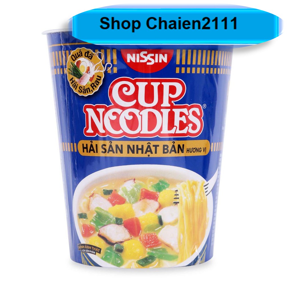 Thùng 24 Ly Mì Cup Noodles Nissin Hải sản Nhật Bản 67g