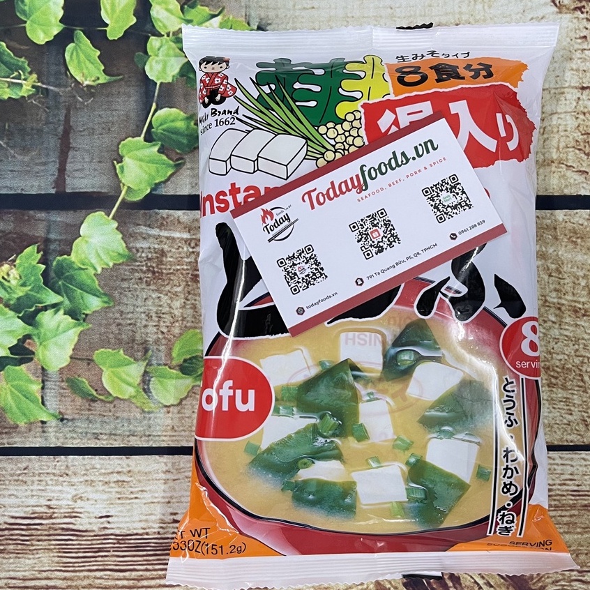 Súp Miso Ăn Liền Tiện Lợi Nhật Bản 8 gói 151.2G Todayfoods