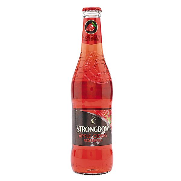 Nước Táo Lên Men Strongbow Vị Dâu Đỏ Chai 330Ml