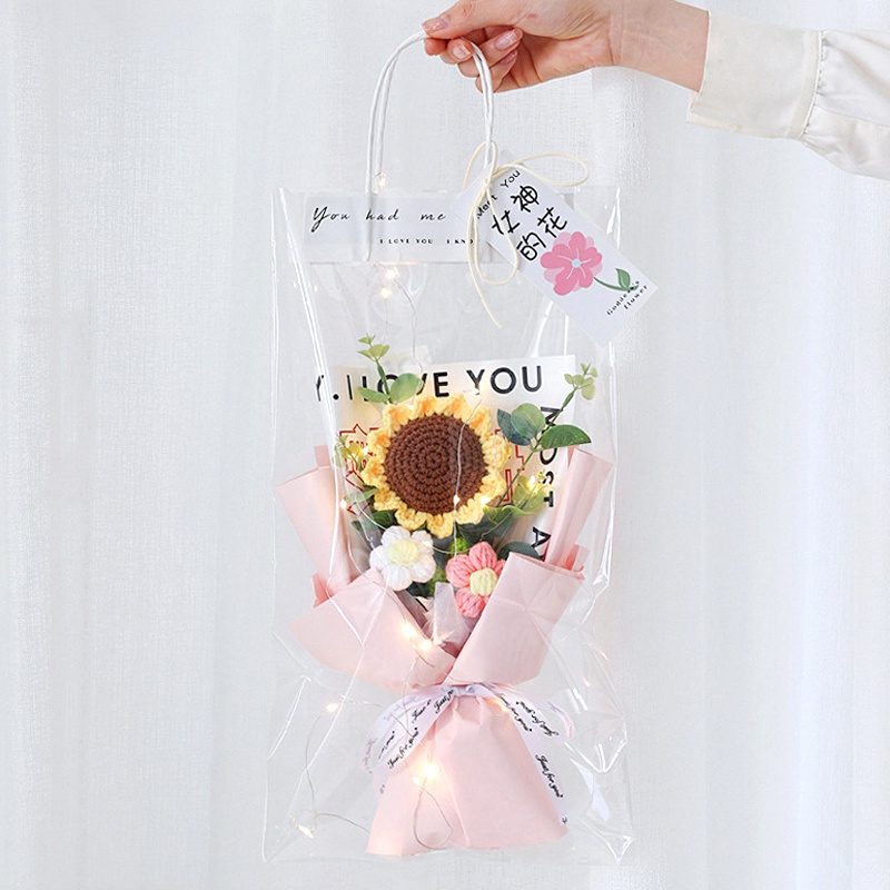 1 Bó Hoa Hướng Dương Nhân Tạo Lãng Mạn Dùng Làm Quà Tặng Valentine / Đám Cưới