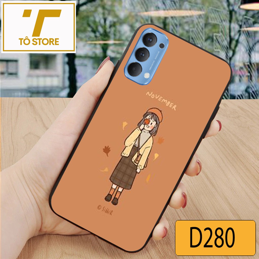 [ SIÊU HOT ] Ốp lưng kính điện thoại Oppo Reno 5 - Reno 4 Pro - Reno 4 - Reno 3 Pro in hình họa tiết siêu đáng yêu. | BigBuy360 - bigbuy360.vn