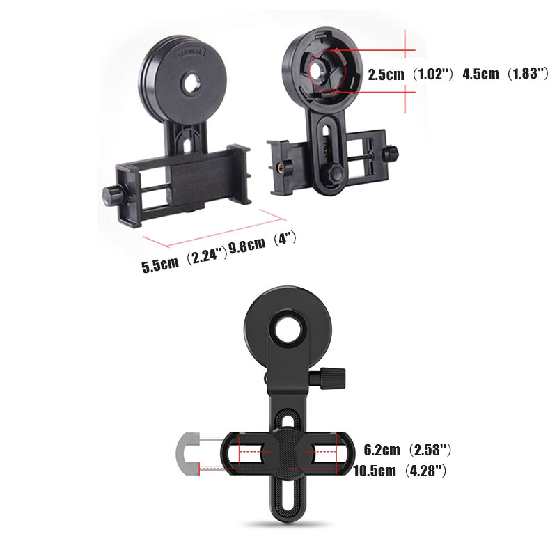 Protectionufancy  Universal Cell Phone Adapter Mount Binocular Monocular Spotting Scope Telescope  ABC