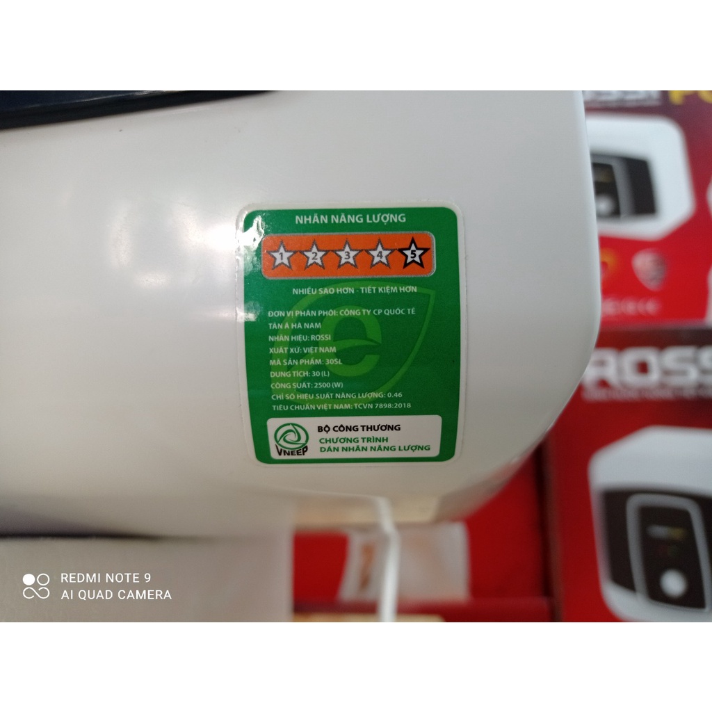 Bình nước nóng Rossi 30 lít ngang PRO 30SL