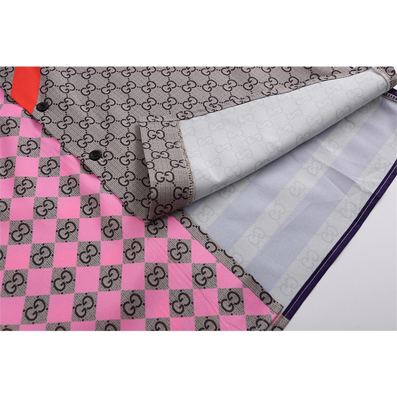 Gucci Áo Sơ Mi Tay Dài Họa Tiết In Thời Trang Sành Điệu Cho Nam