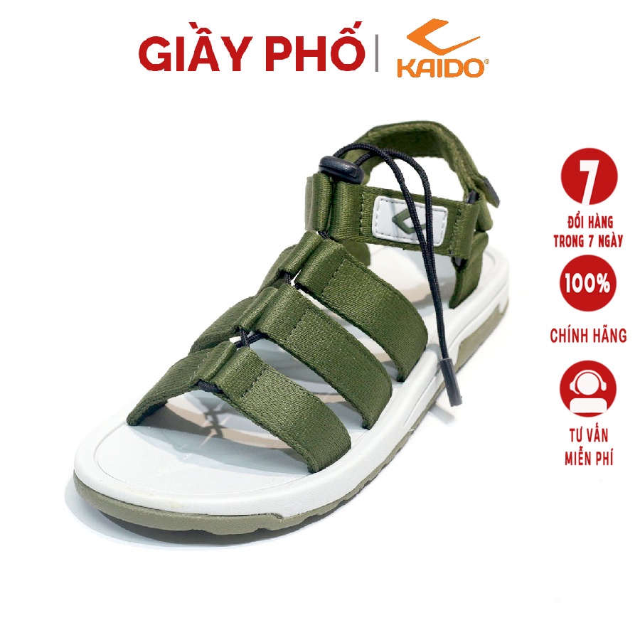 Dép quai hậu sandal Kaido nam nữ màu xanh 7639 , Đế Eva xốp nhẹ chống trơn trượt, bảo hành 12 tháng