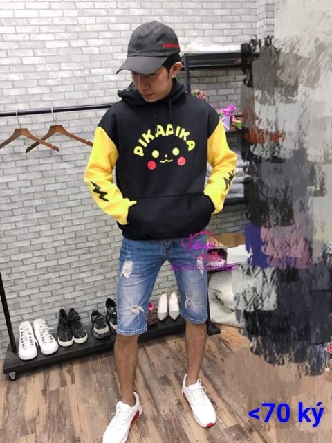Áo hoodie nam nữ in pikachu | BigBuy360 - bigbuy360.vn