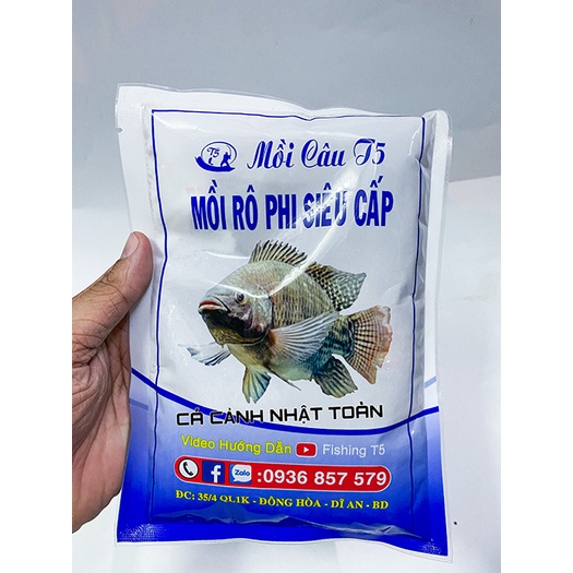 MỒI CÁM CÂU CÁ RÔ PHI SIÊU TỐC T5 200G